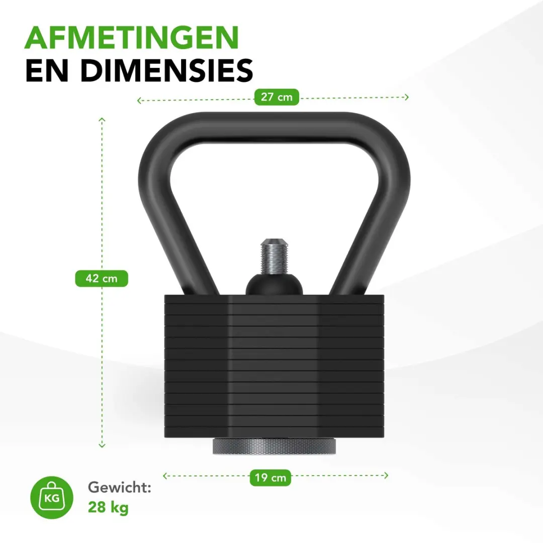 Tunturi Rapid Verstelbare Kettlebell 3,5-28kg - 13-in-1