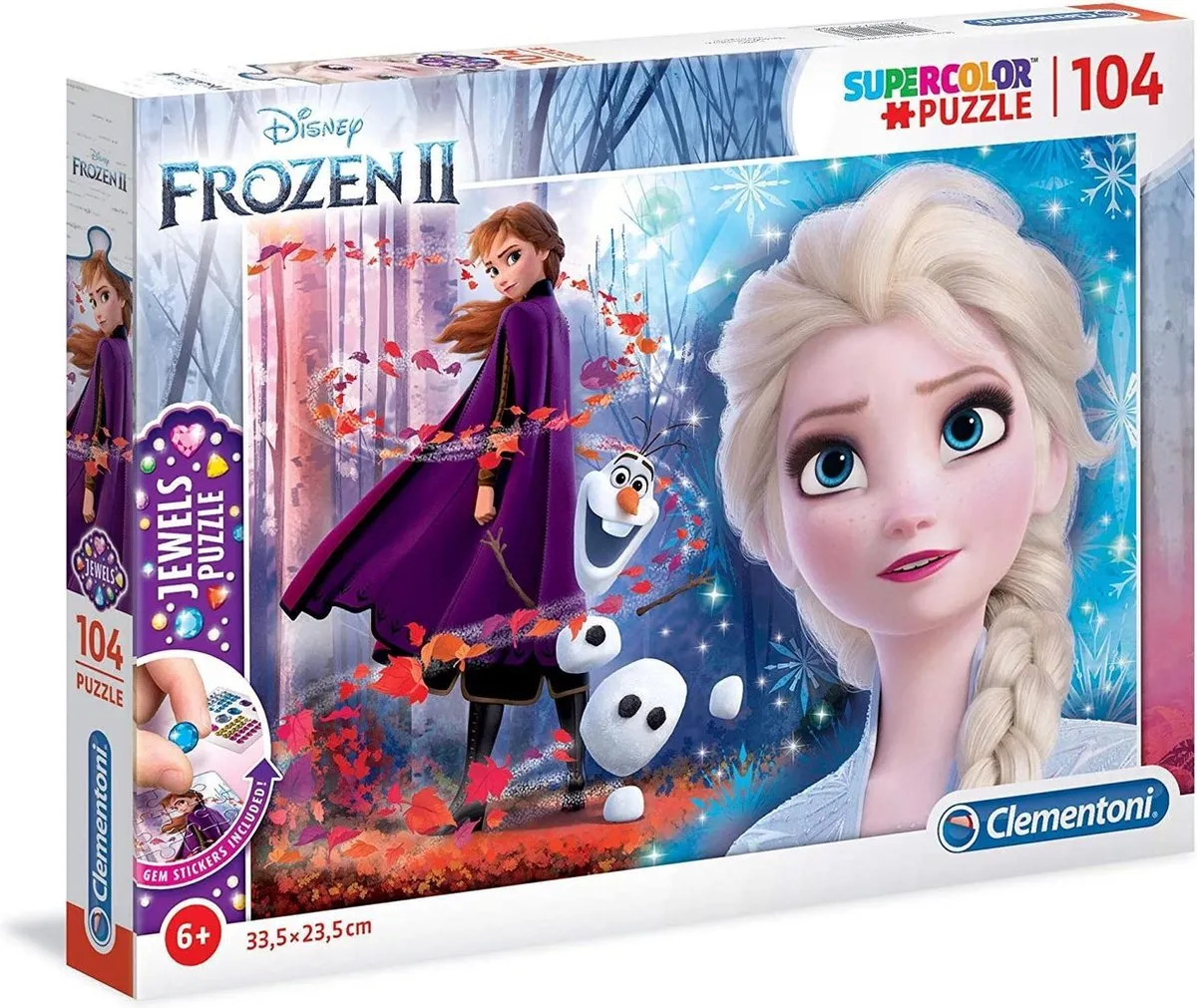 Clementoni Puzzel Frozen 2 Jewels 104 Stuks