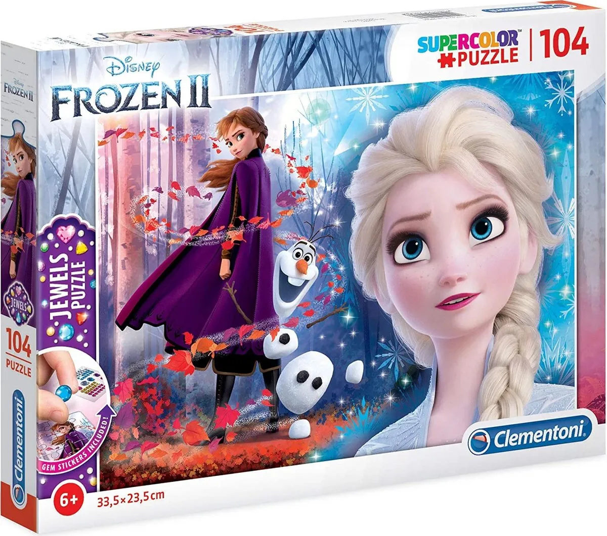Clementoni Puzzel Frozen 2 Jewels 104 Stuks - Multicolor