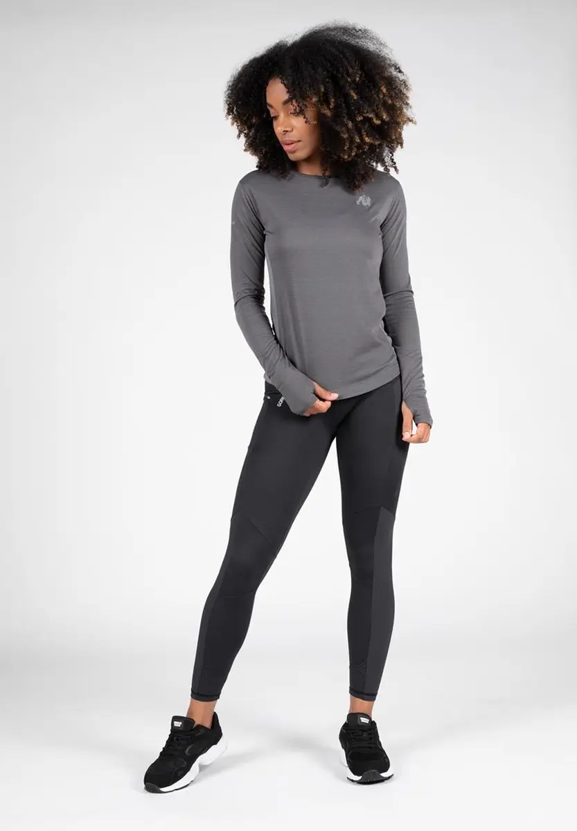 Gorilla Wear Raleigh Longsleeve Shirt - Grijs S
