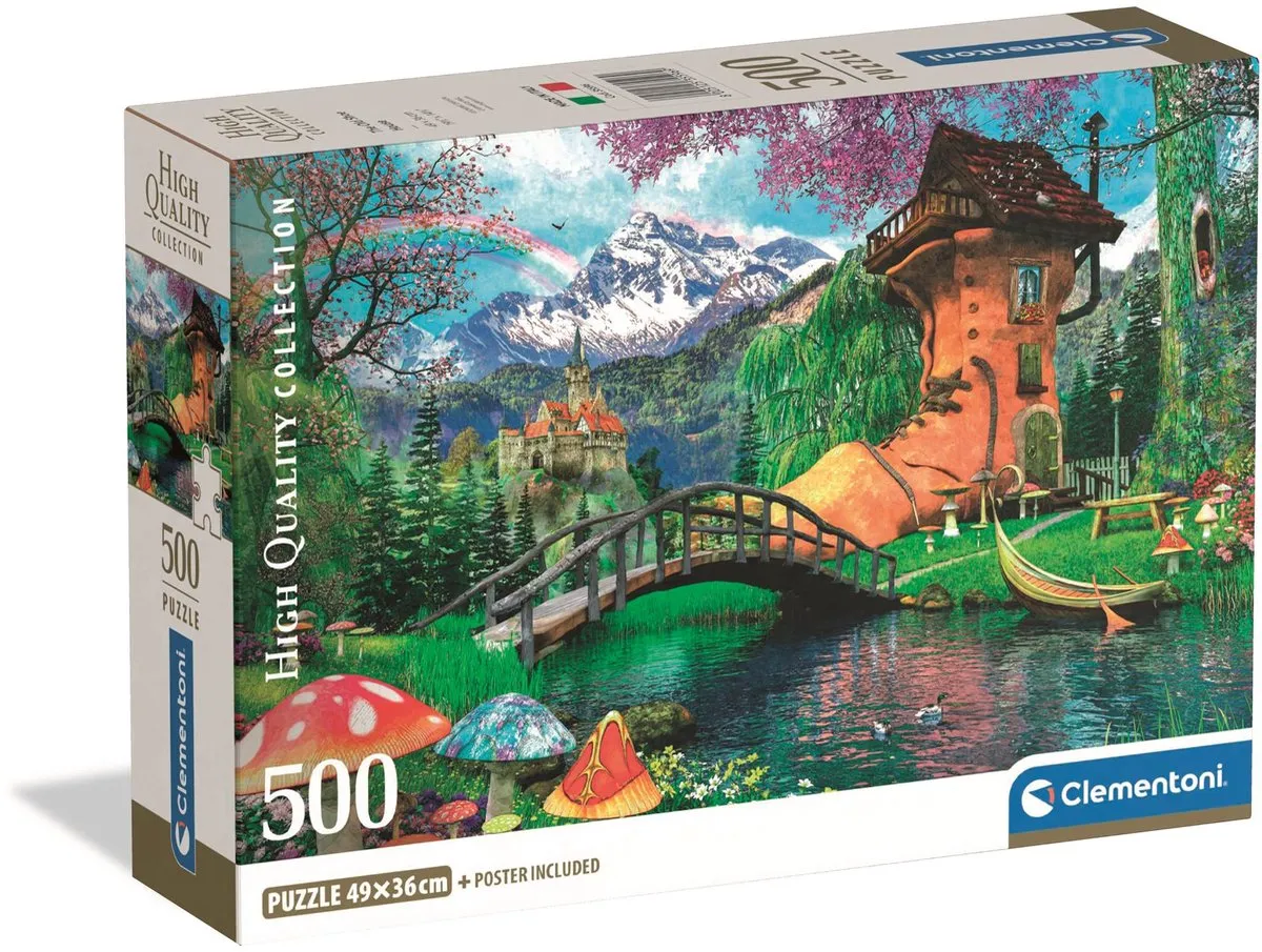 Clementoni Het Oude Schoenenhuis Puzzel 500 Stuks - Multikleur