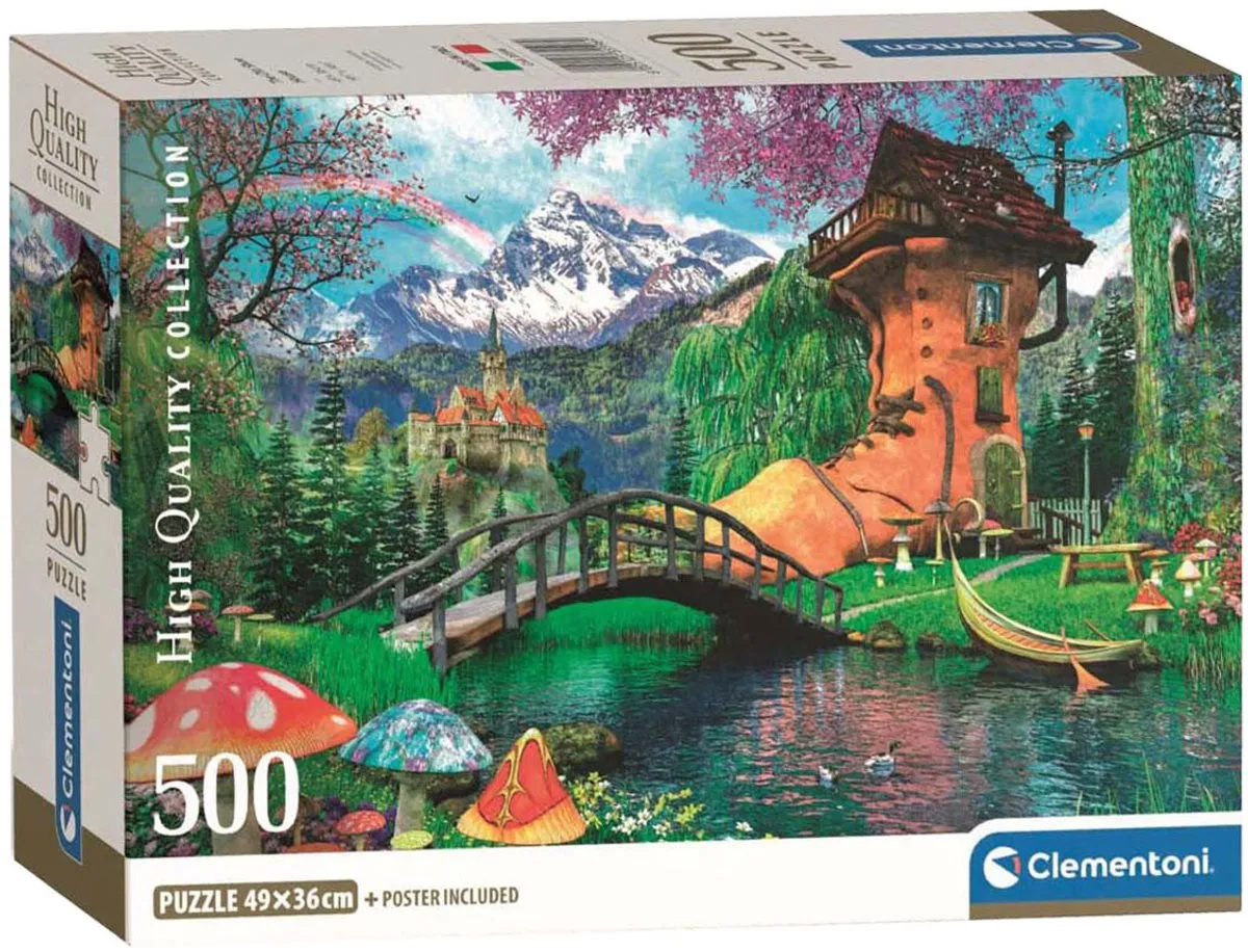 Clementoni Het Oude Schoenenhuis Puzzel 500 Stuks - Multikleur