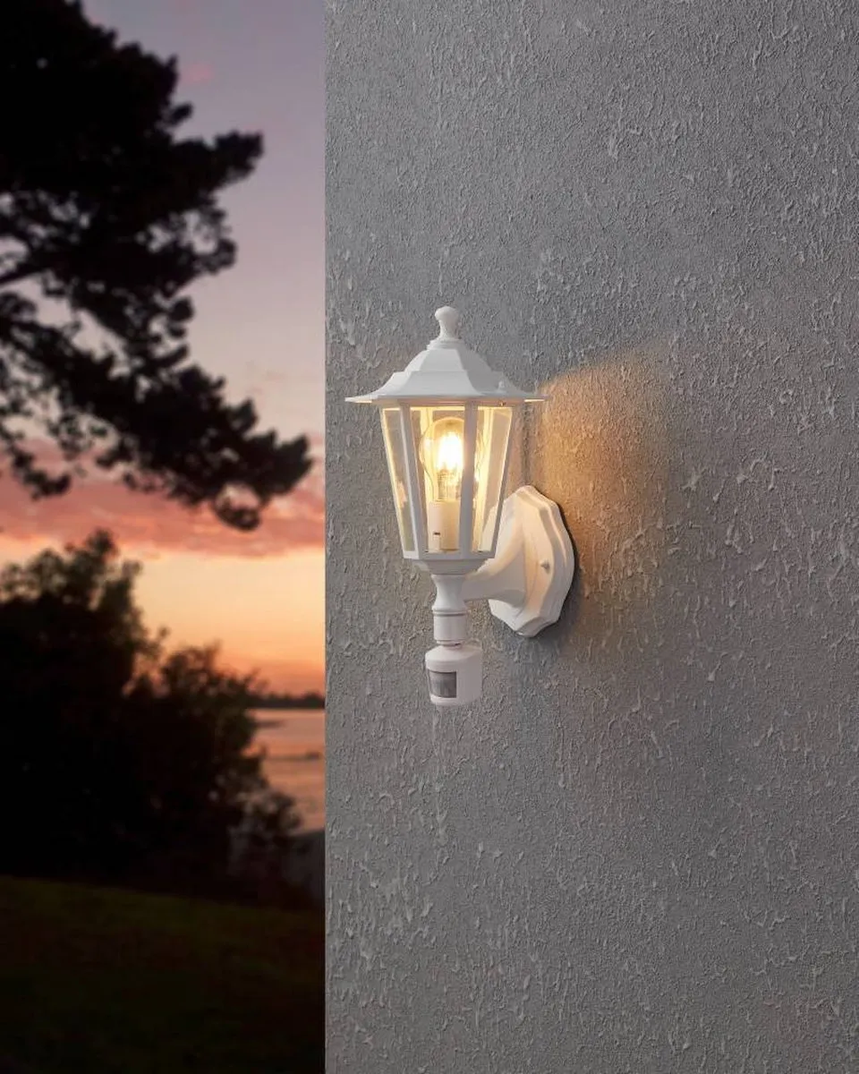 Eglo Laterna 5 Wandlamp Buiten - Wit - 1 Lichtpunt
