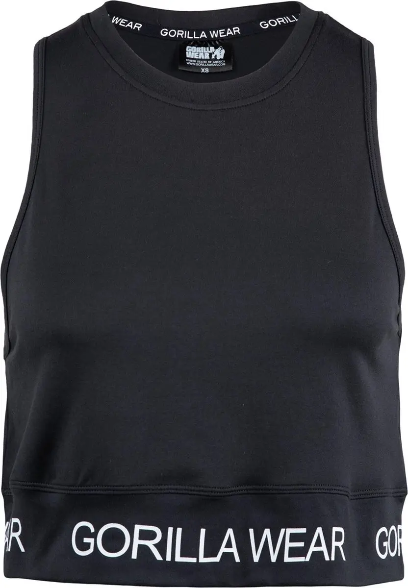 Gorilla Wear Colby Cropped Tank Top - M - Zwart