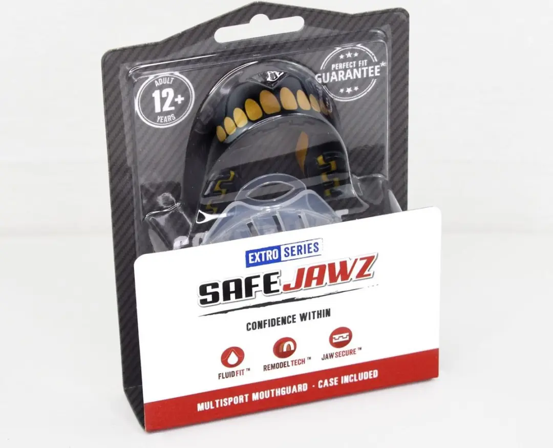 Safejawz Extro-Series Goldie Gebitsbeschermer - One Size - Zwart/Goud