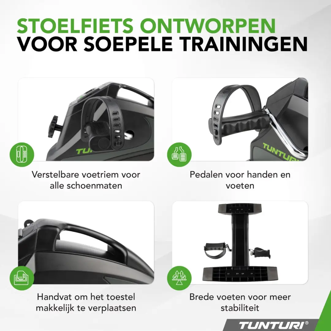 Tunturi Cardio Fit M30 Stoelfiets - Hometrainer - LCD Monitor - Zwart