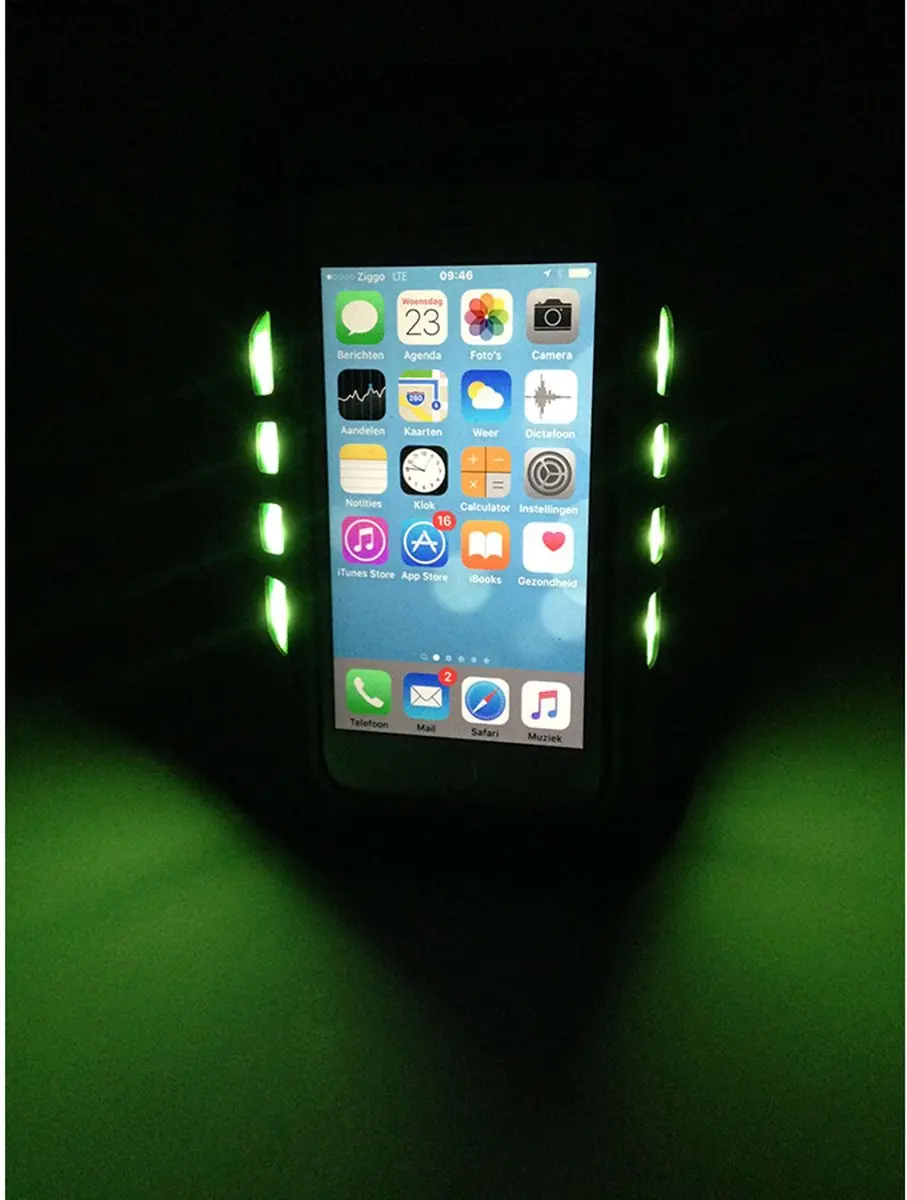 Tunturi Sport Telefoonarmband - Groen - Ledverlichting