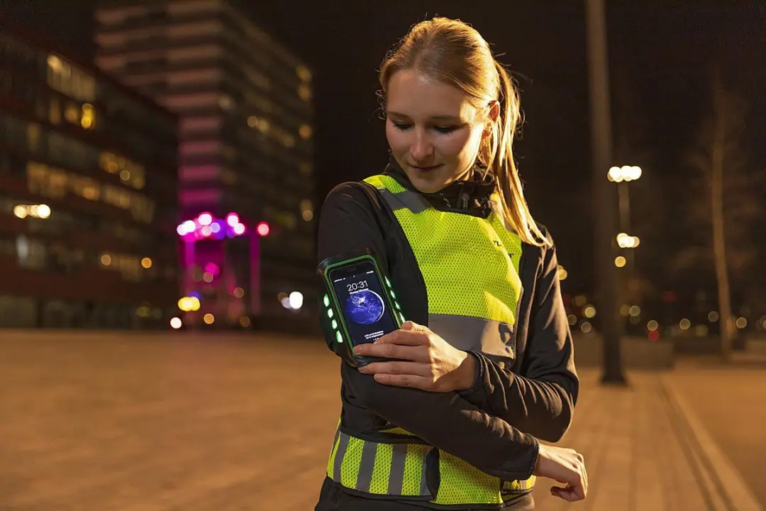 Tunturi Sport Telefoonarmband - Groen - Ledverlichting