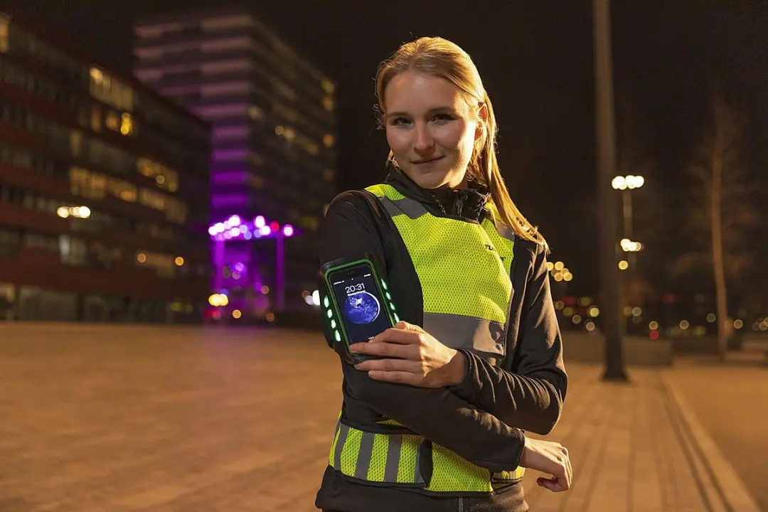 Tunturi Sport Telefoonarmband - Groen - Ledverlichting