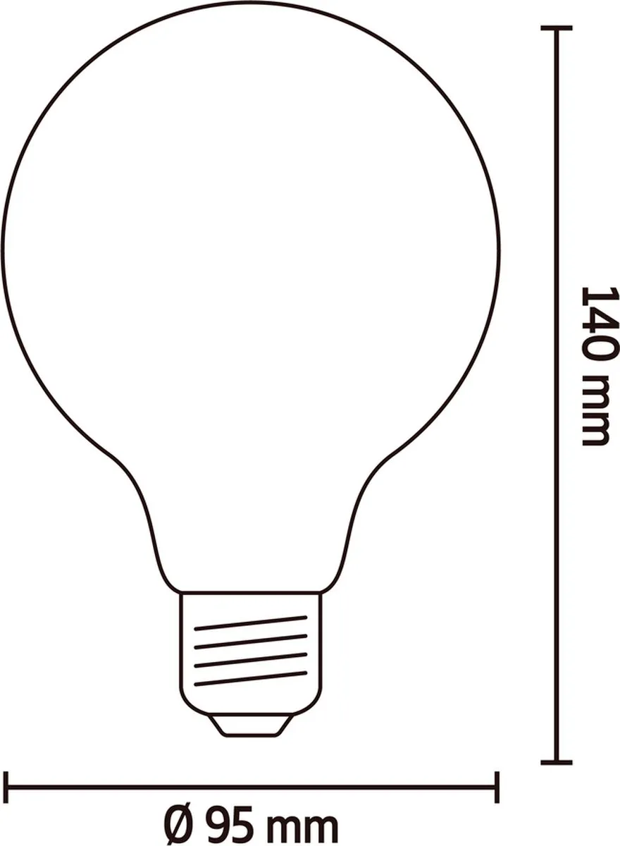 Calex Crown Series LED Lamp E27 3.5W - Rookglas