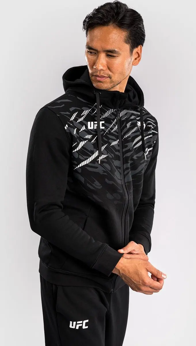 UFC Fusion by Venum Heren Replica Zip Hoodie - L - Zwart/Wit