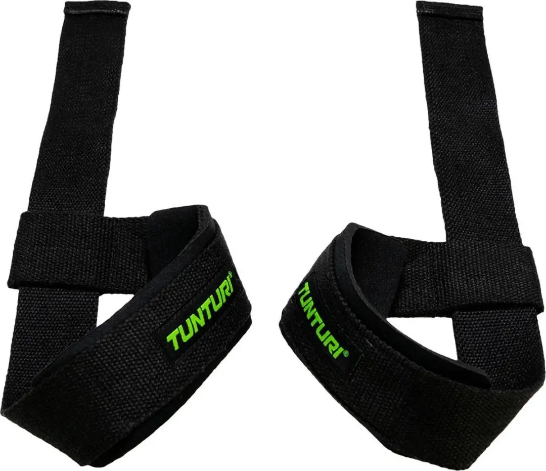 Tunturi Lifting Straps - 2 Stuks - Zwart/ Groen