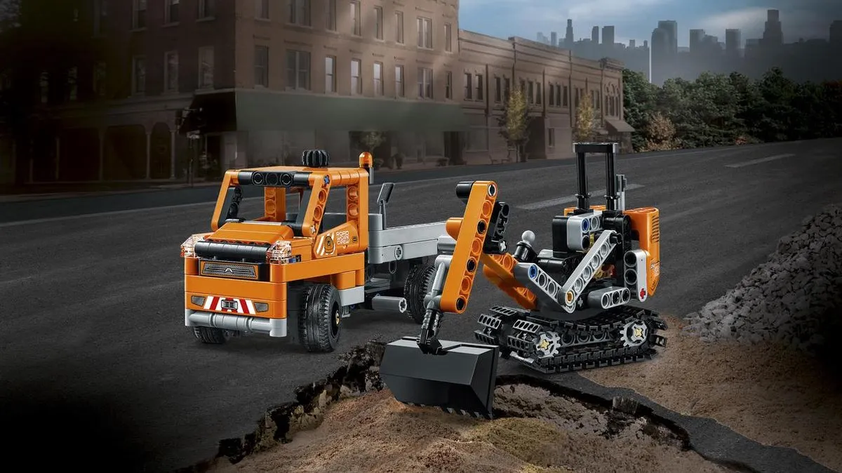 LEGO Technic Wegenbouwploeg 42060 - 365 Stukken
