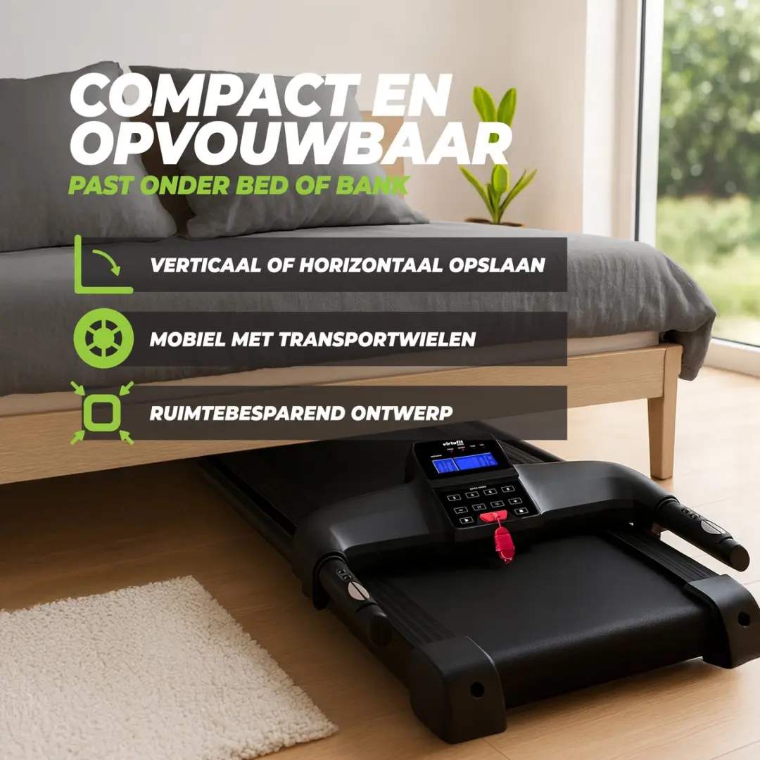 VirtuFit TR50i Loopband - 12 Programma's - 120 kg - Zwart - afbeelding 6 van 6