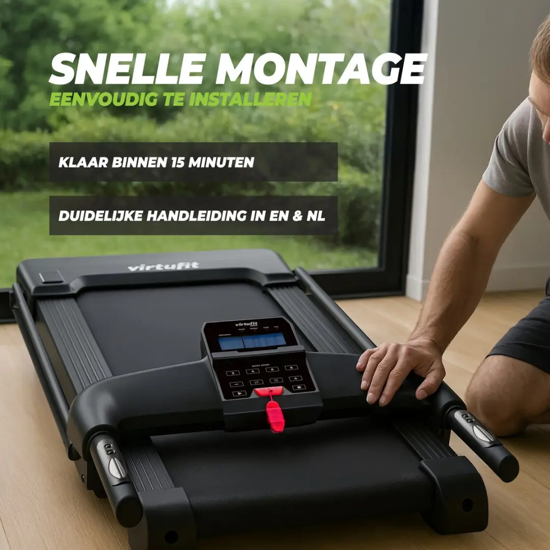 VirtuFit TR50i Loopband - 12 Programma's - 120 kg - Zwart