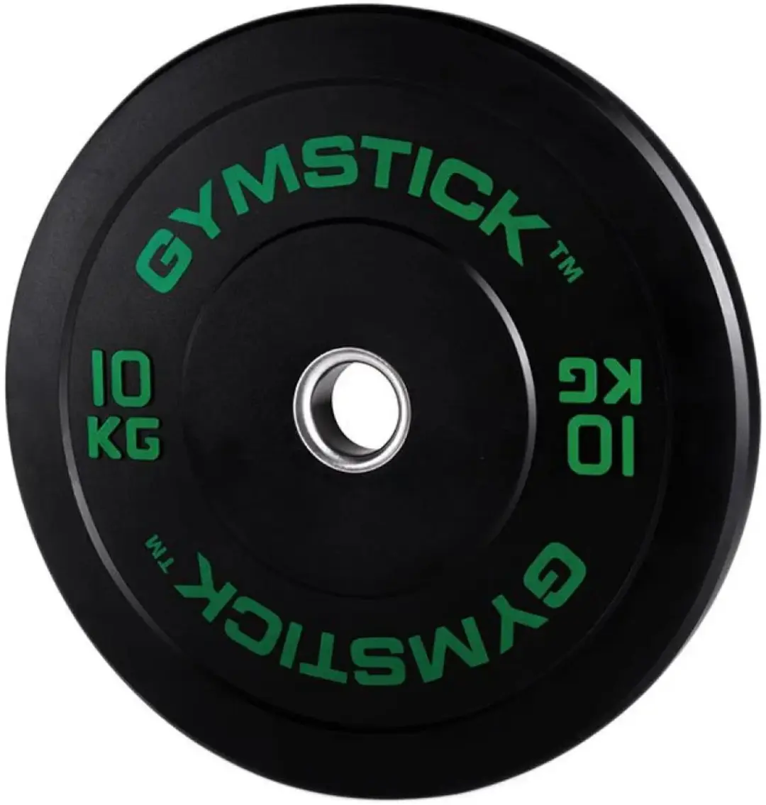 Gymstick Hi-Impact Olympische Bumper Plate 10kg - Zwart