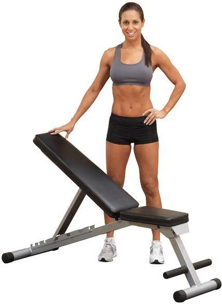 Body-Solid Powerline PFID125X Inklapbare Fitnessbank - Grijs