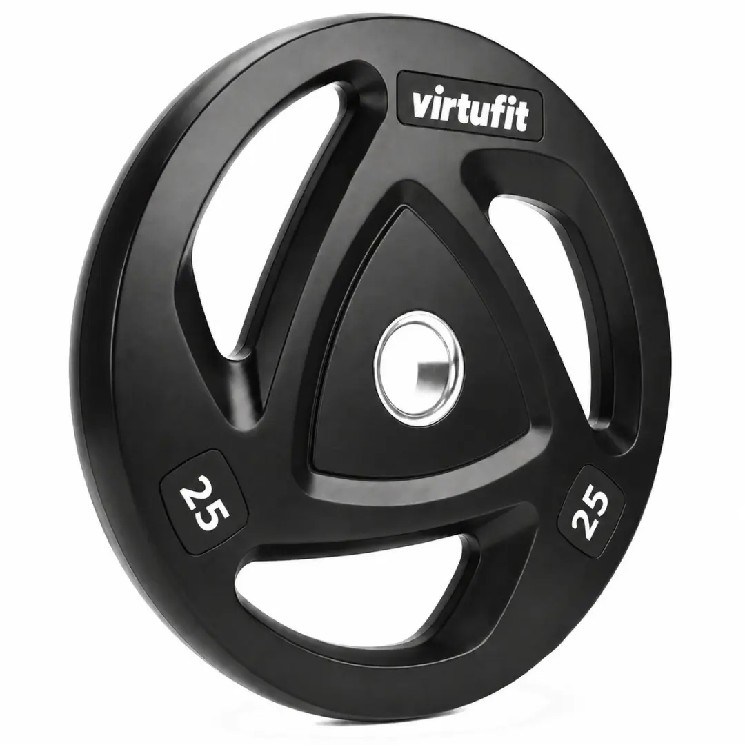 VirtuFit Olympische Rubberen Halterschijf 25kg - Ø50mm - Zwart