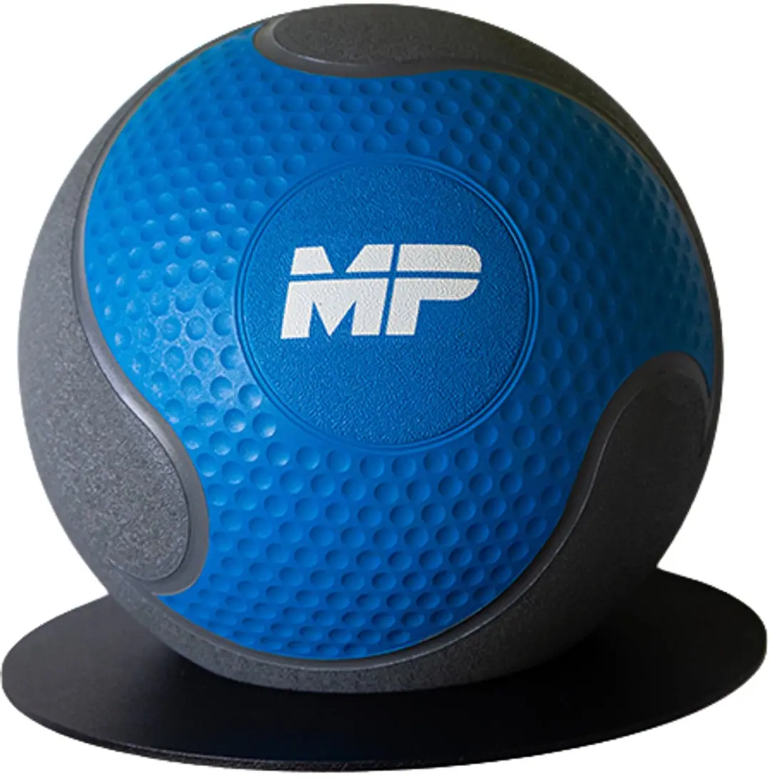 Muscle Power Rubber Medicijnbal 6 kg - Grijs/Blauw