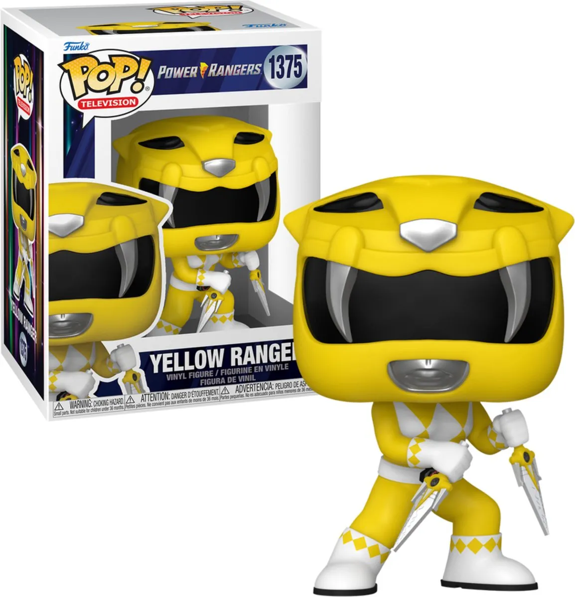 Funko Pop Power Rangers Geel Ranger #72158 - Multi