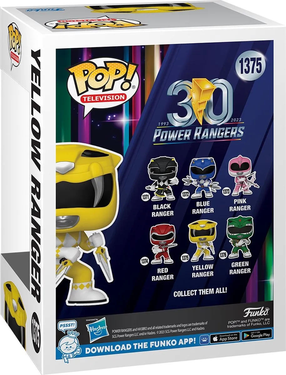 Funko Pop Power Rangers Geel Ranger #72158 - Multi