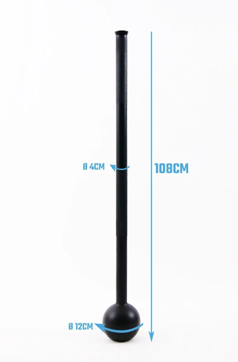 Muscle Power Macebell 12 kg - Zwart