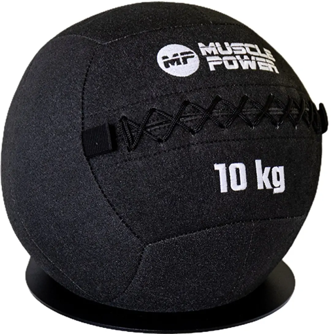 Muscle Power Wall Ball Kevlar 10kg - Grijs/Zwart