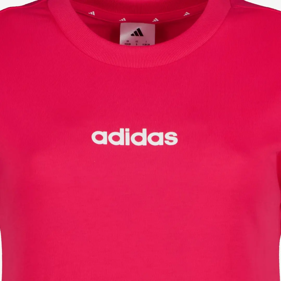 Adidas W LIN SJ Dames Sport T-shirt - Roze