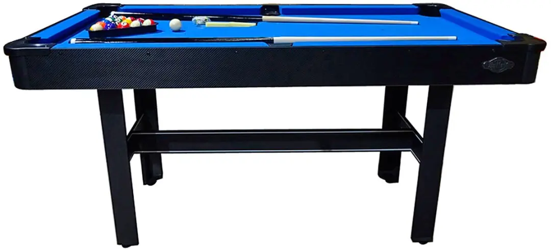 Buffalo Rookie II 5ft Pooltafel - Zwart - Blauw laken