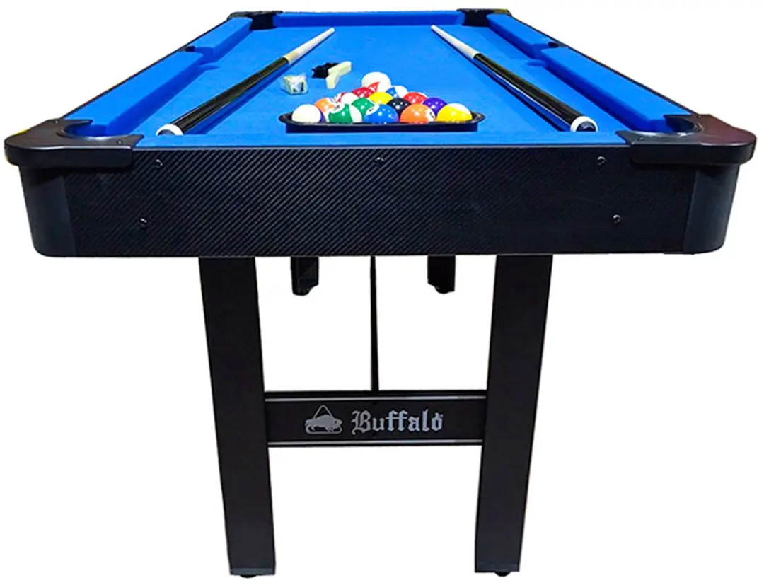 Buffalo Rookie II 5ft Pooltafel - Zwart - Blauw laken
