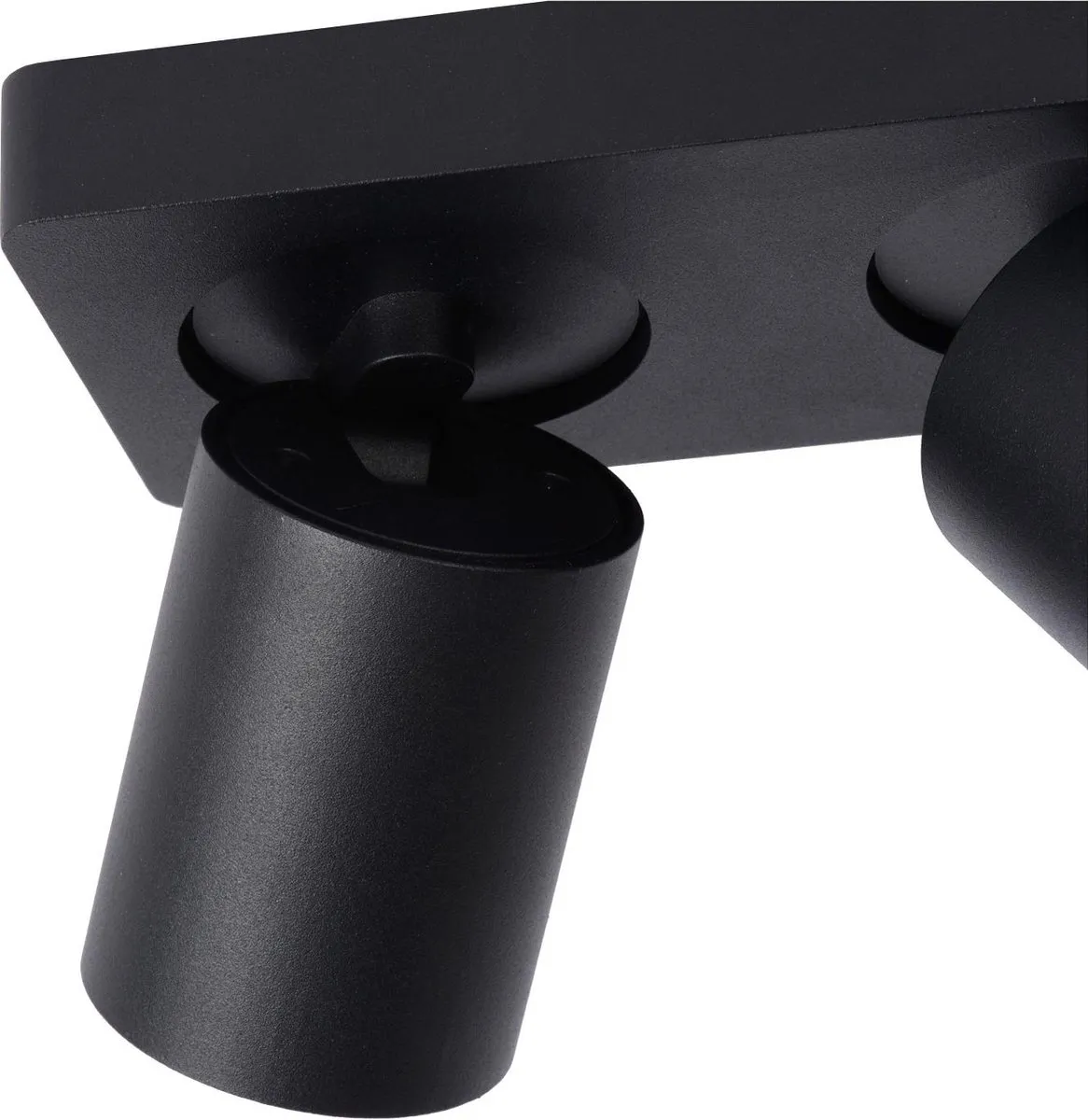 Lucide Nigel Plafondspot LED Dim-to-Warm GU10 2x5W - Zwart