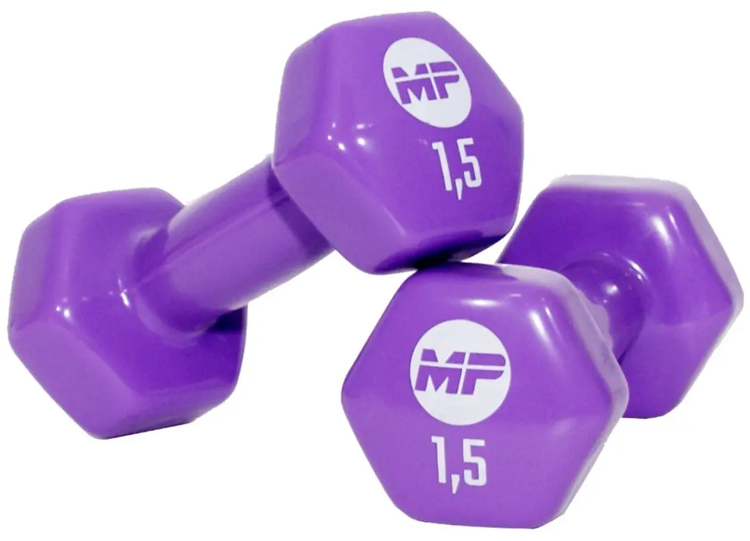 Muscle Power Vinyl Dumbbells 1,5 kg