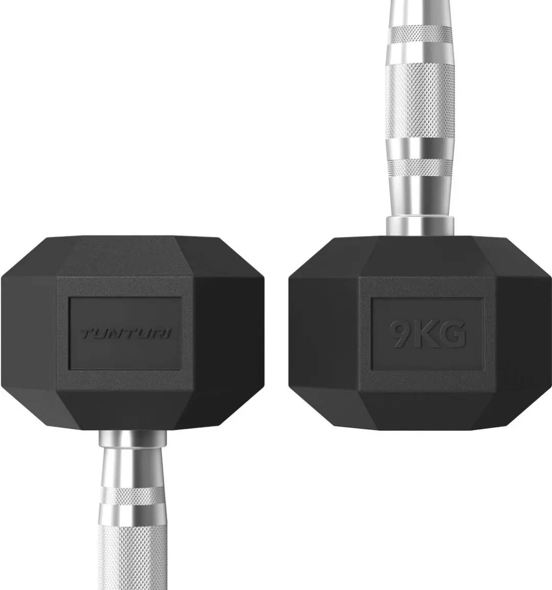 Tunturi Platinum Hexa Dumbbell 9kg - Zwart