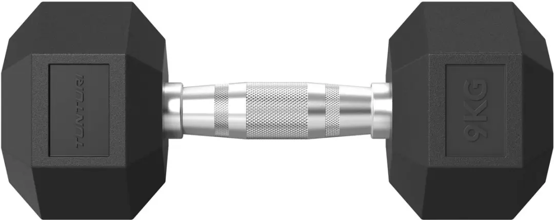 Tunturi Platinum Hexa Dumbbell 9kg - Zwart