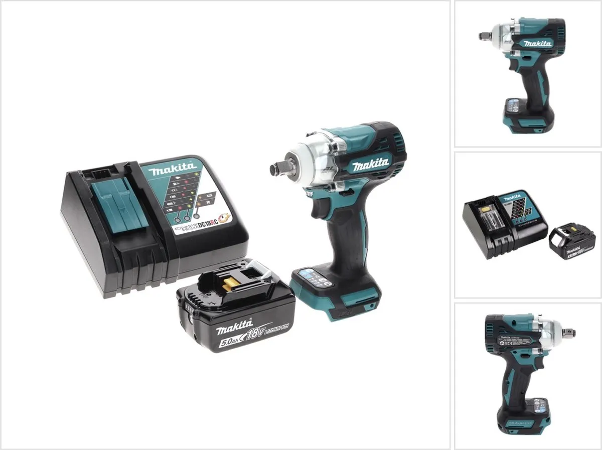 Makita DTW 300 RT1 Slagmoersleutel 18V 330Nm