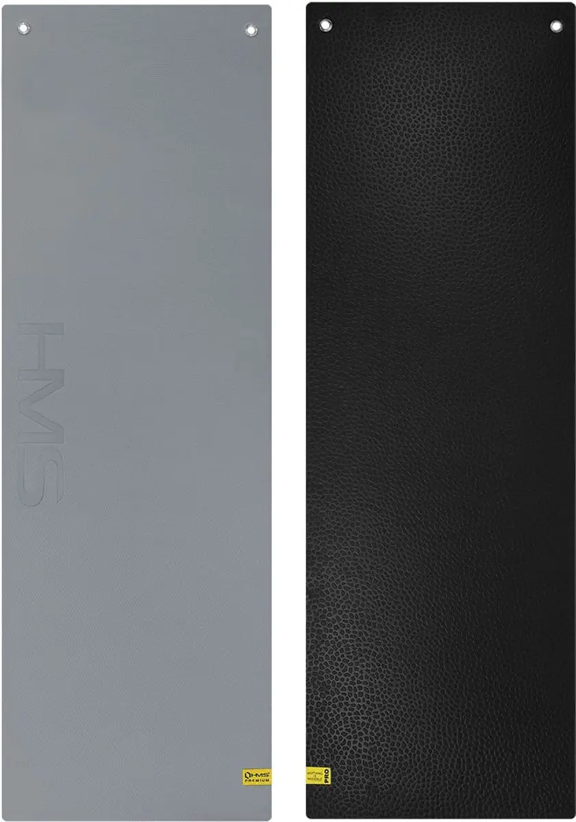 HMS Fitnessmat 15mm - Grijs/Zwart - afbeelding 6 van 6