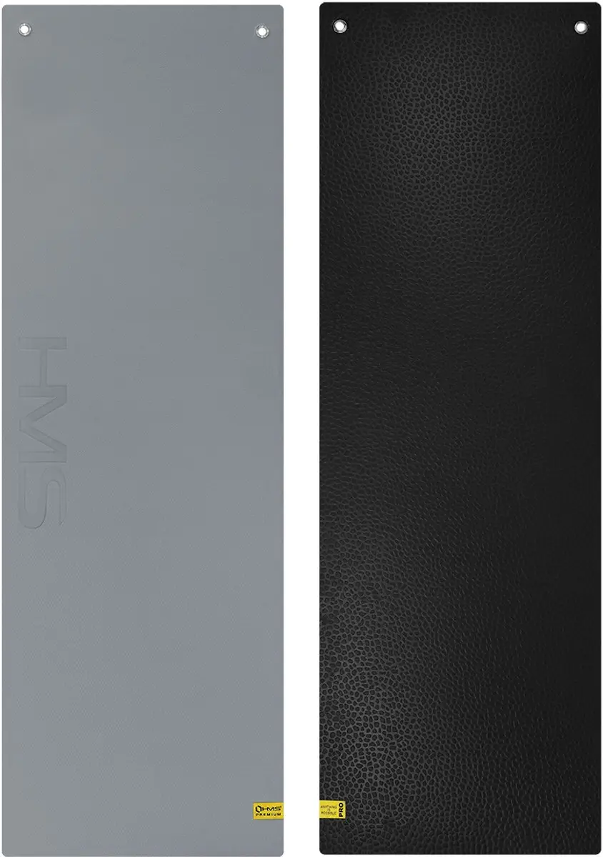 HMS Fitnessmat 15mm - Grijs/Zwart