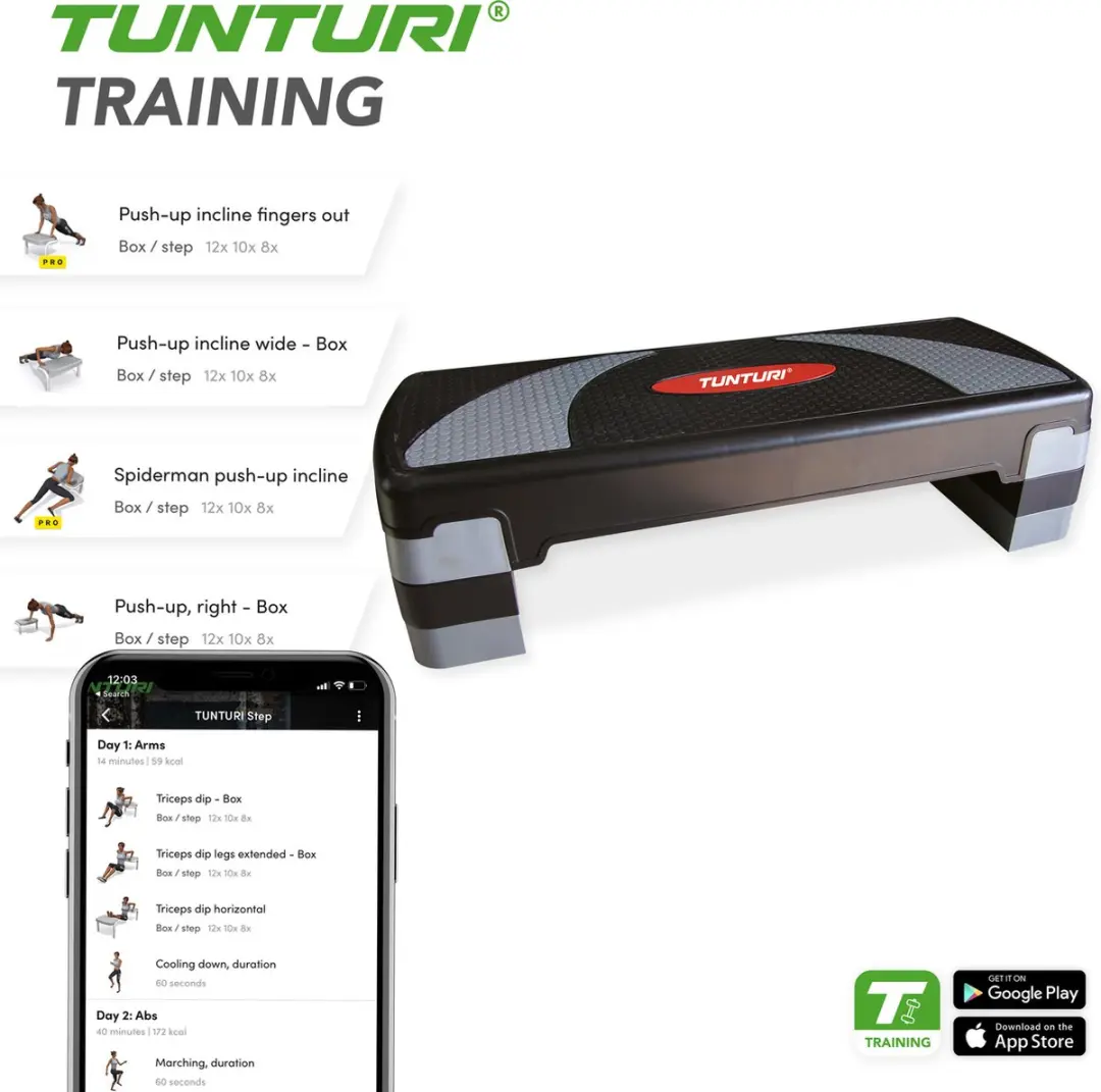 Tunturi Aerobic Step Compact - Zwart