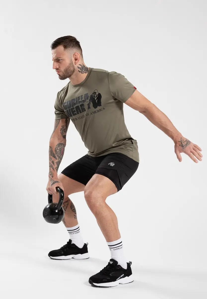 Gorilla Wear Classic Training T-shirt 4XL - Legergroen
