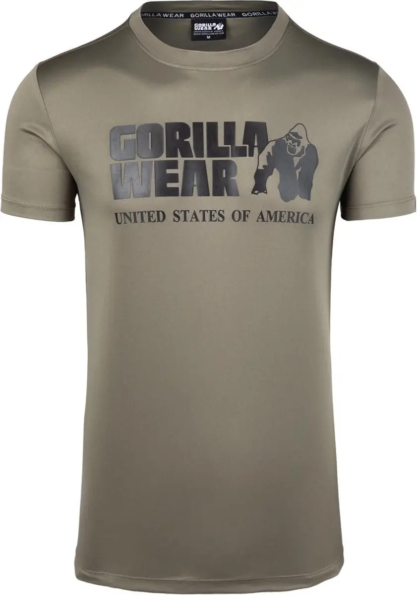 Gorilla Wear Classic Training T-shirt 4XL - Legergroen