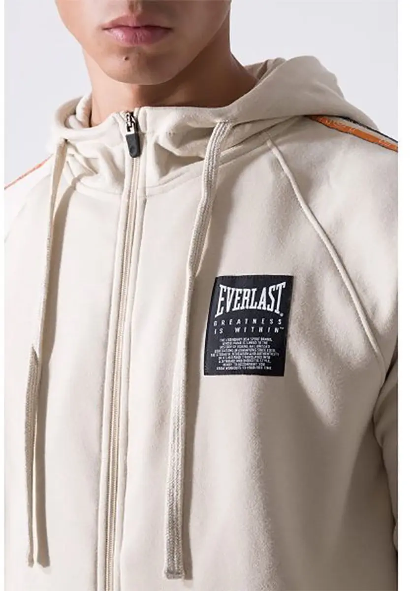 Everlast Felpa Sweatshirt met rits M - Light Beige
