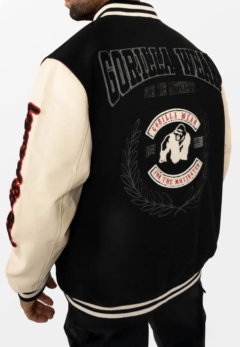 Gorilla Wear Saint Louis Varsity Jacket M - Zwart