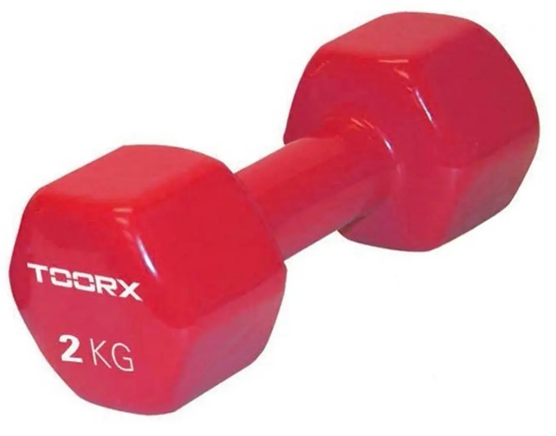 Toorx Vinyl Dumbbell 2 kg - Rood