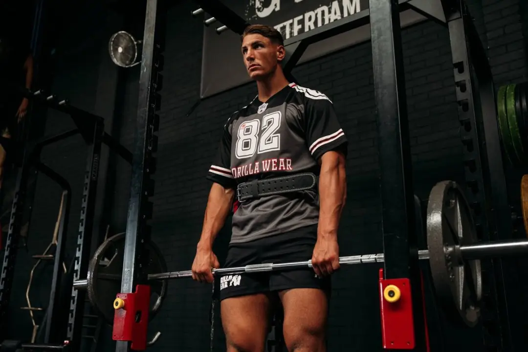 Gorilla Wear Tyler Football Jersey - Zwart/Rood XL