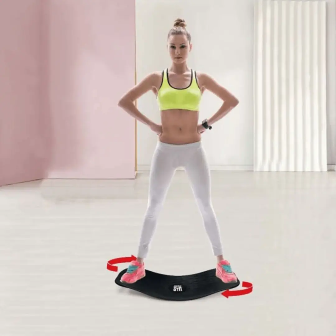 Orange Gym Core Fit & Twist Balance Board 65x10x27cm - Zwart