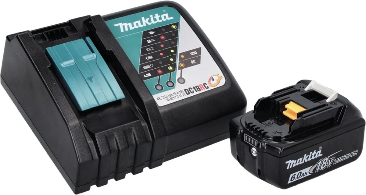 Makita DTW 251 RG1 Slagmoersleutel 18V 230Nm - 1x 6.0Ah Accu