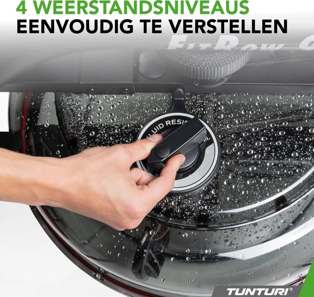 Tunturi Fitrow 90I Roeitrainer - Waterweerstand - 4 Niveaus