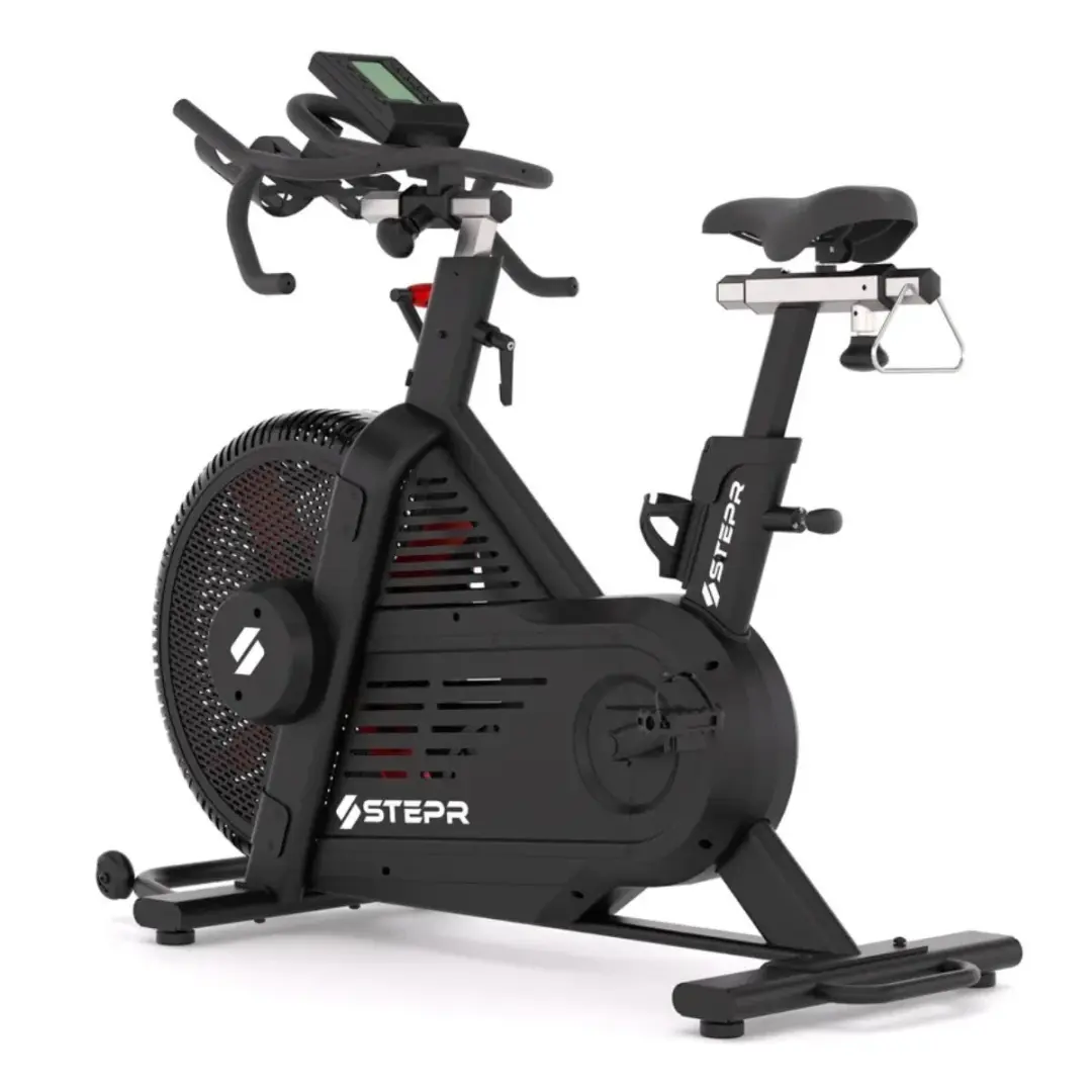 STEPR Cycle XL VPR Air Bike - Hometrainer 100 Niveaus - Zwart