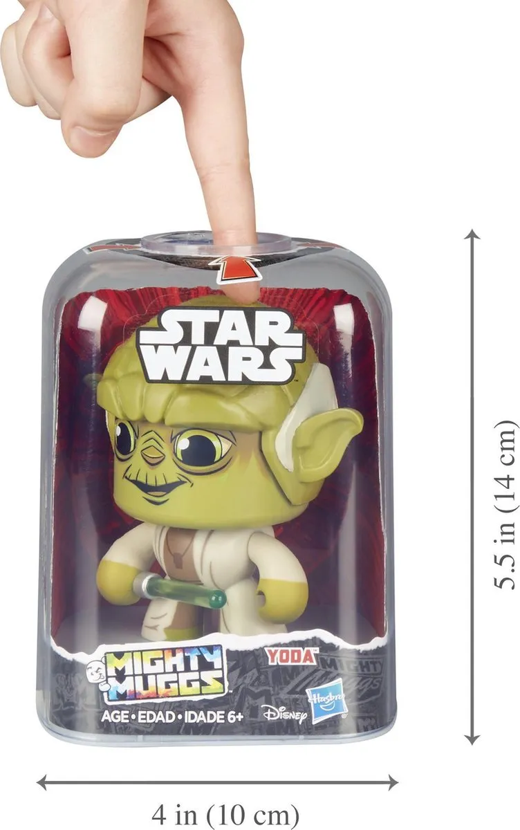 Star Wars Mighty Muggs Yoda Actiefiguur - E2179ES0