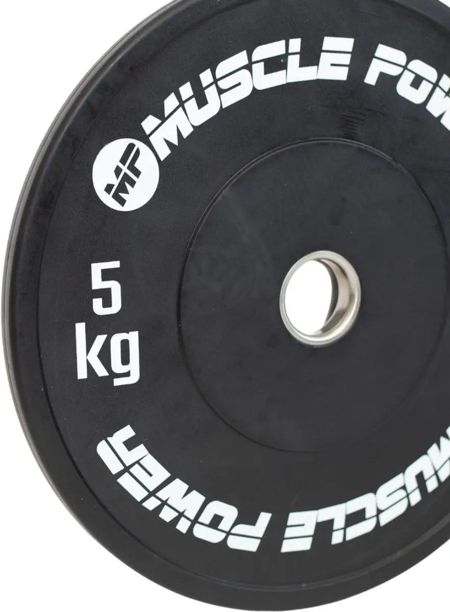 Muscle Power MP3026 Ol High Black Bumper Plate 5kg